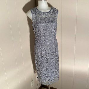 RSVP Silver Lace Dress